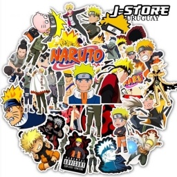 Set De 50 Pegotines Stickers De Naruto Anime Manga Vinilicos