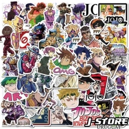 Set De 50 Pegotines Stickers De Jojo´s Anime Manga Vinilicos