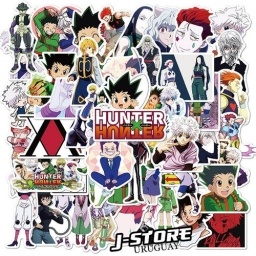 Set De 50 Pegotines Stickers De Hunter X Hunter Anime Manga