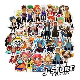 Set De 50 Pegotines Stickers De One Piece Anime Manga