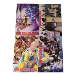 Set De 8 Posters One Punch Man C/u Mide 42x29cm Anime Manga